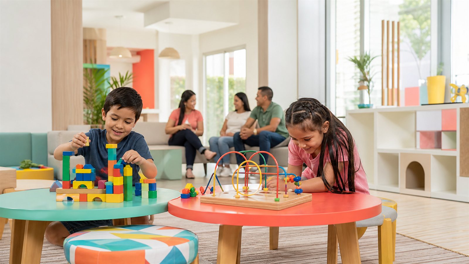Sala de espera con juegos